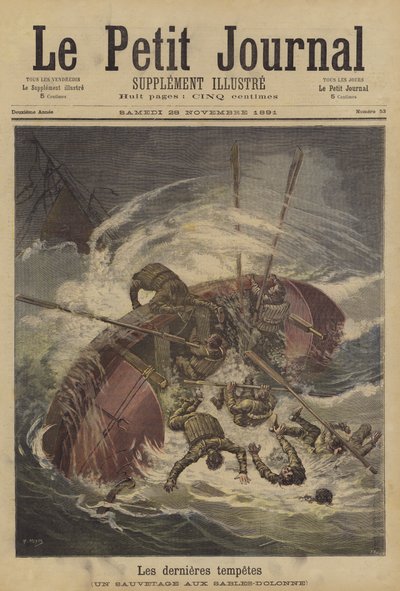 Les récentes tempêtes - French School